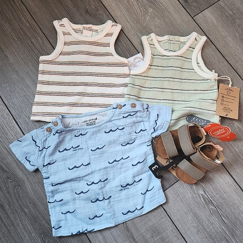 Baby boy tops and sandals